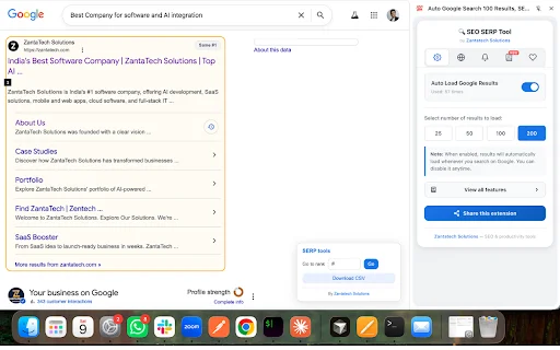 Auto Google Search 100 Results – SEO Rank & SERP Tracker Tool - Screenshot 1