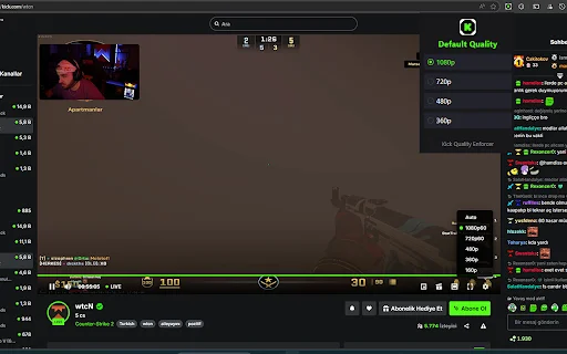 Kick Quality Enforcer – Automatically Set Stream Quality on Kick - Screenshot 1